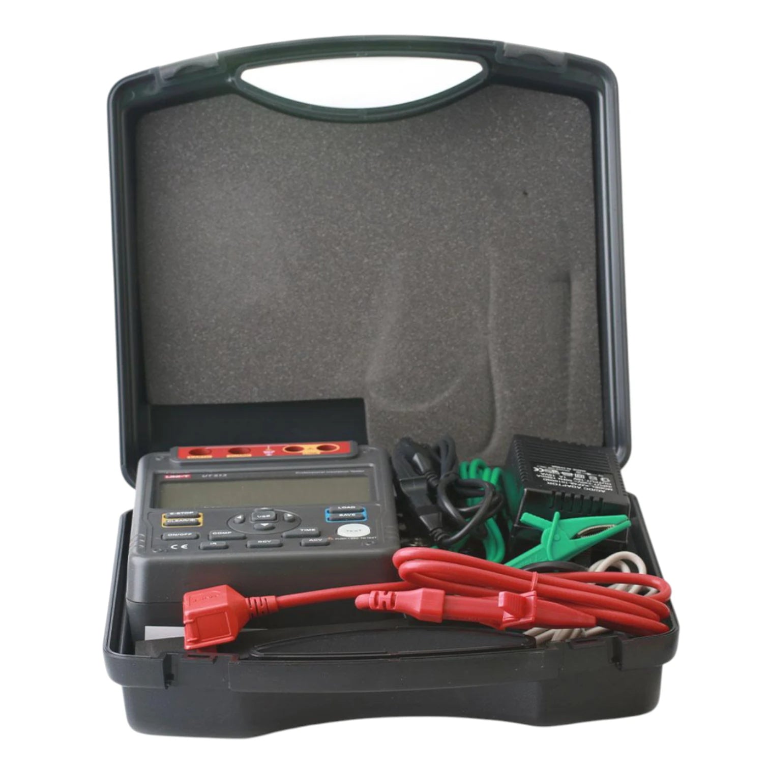 UNI-T UT513A insulation tester 500V to 5000V in protective carrying case with test leads