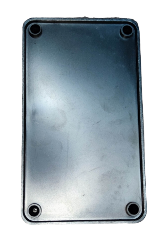 Electx Electrical Supply 128mm x 75mm x 48mm DIY Plastic Box black rectangular enclosure with four corner screw bosses