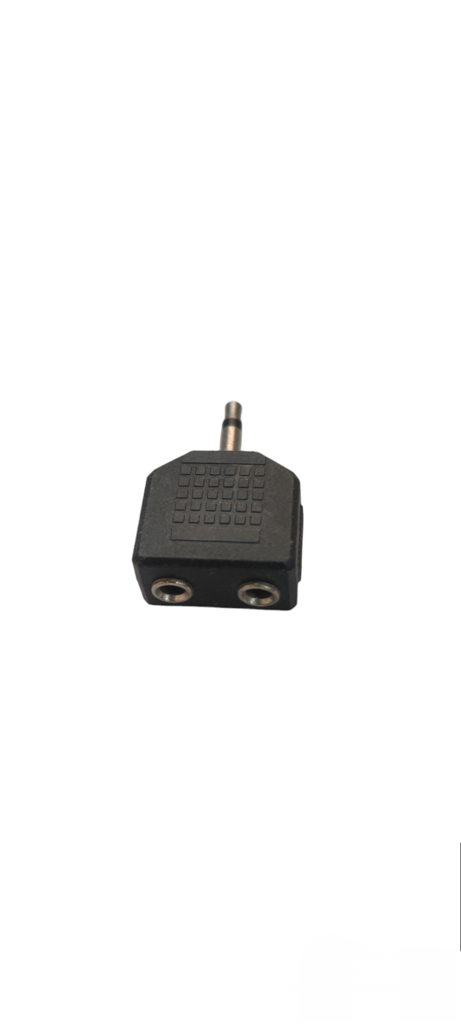 Black 3.5mm mono plug to dual jack adapter for microphone accessories from China