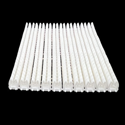 Grippes alphabet cable markers 260pcs white snap on cable labels arranged in rows for organized wiring