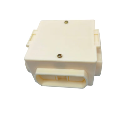 Bull white plastic Junction Box and Utility Box H4 with screw secured lid and rectangular cable entry