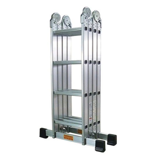 Tailee aluminum Ladder Foldable 3x4 12 Steps 3.5 Meters compact folded multi position ladder with stabilizer feet