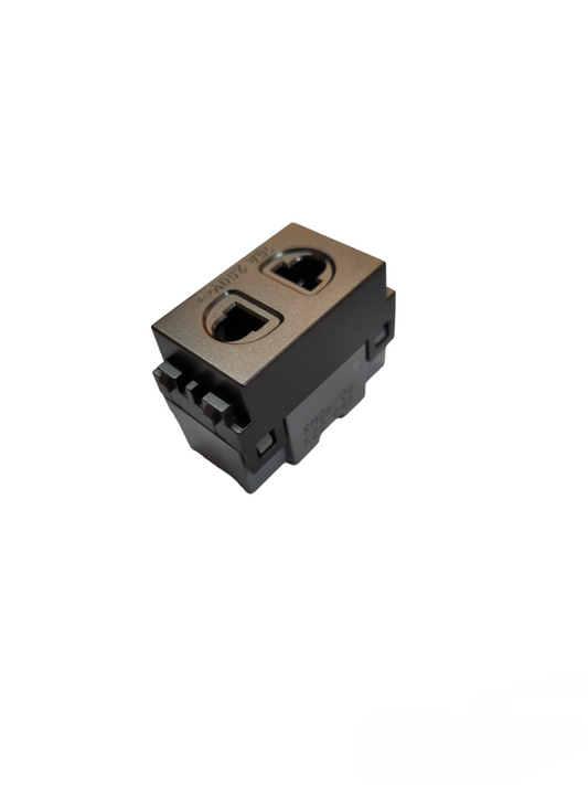 Royu Universal Outlet 15A 250V Plano Series black power point with dual sockets