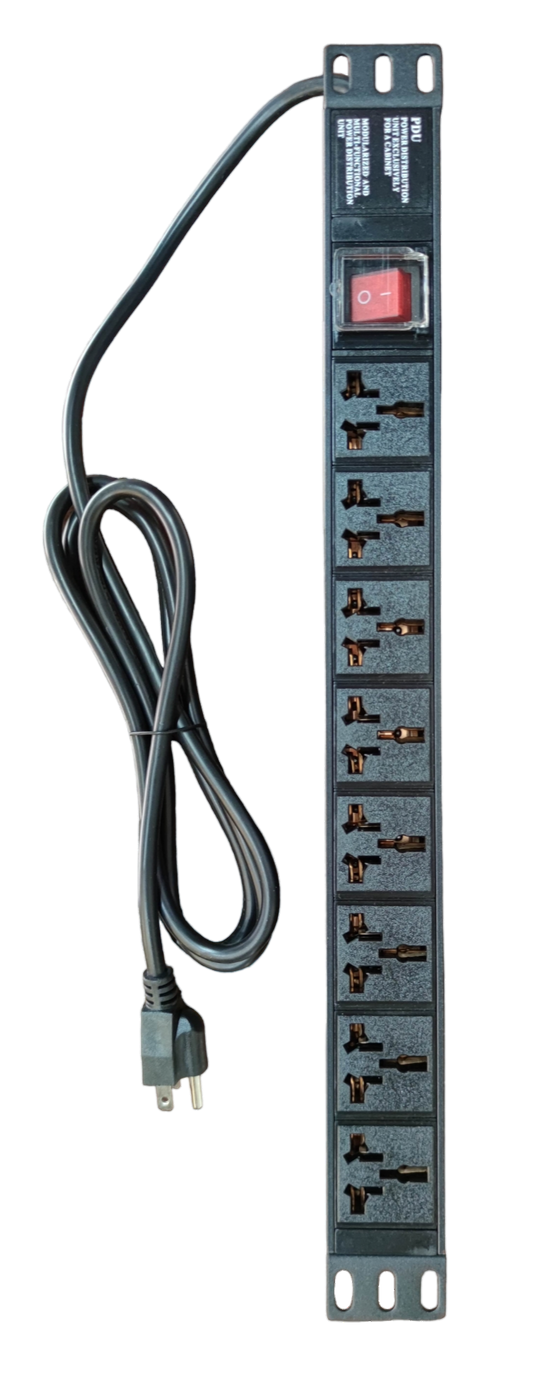 Grippes power supply unit with universal outlet 16A 250V PDU and multiple sockets with power switch