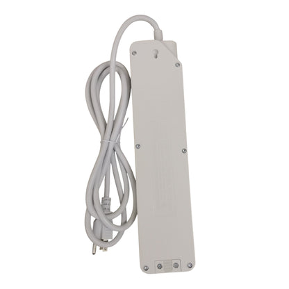 Omni universal power strip 6 feet 5 socket with long white cord and multiple outlet slots
