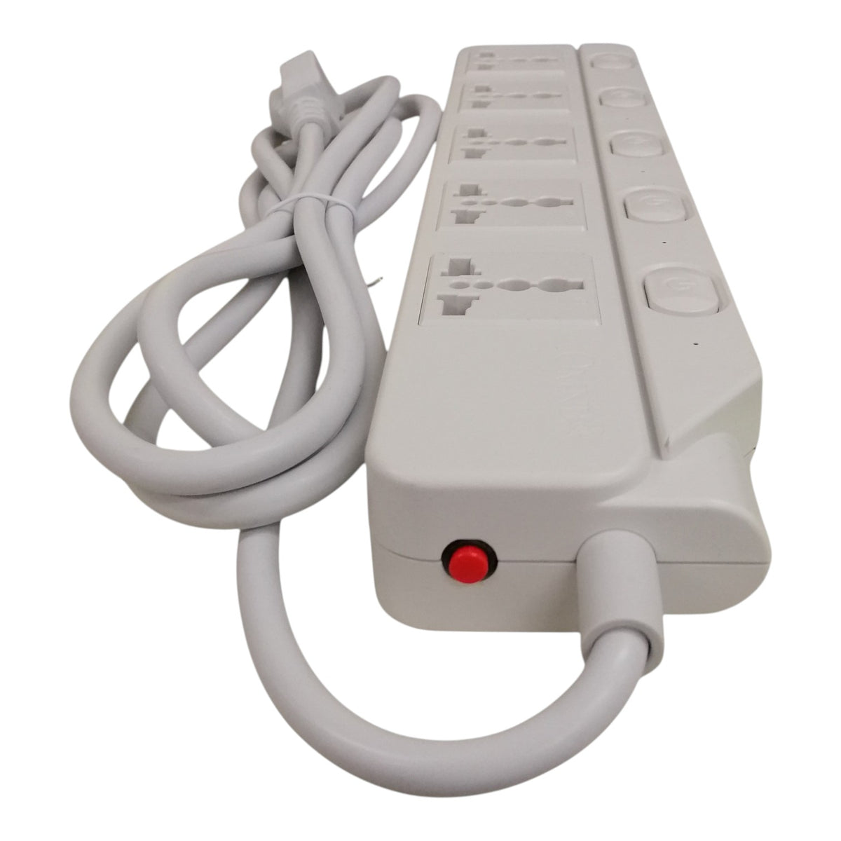 Omni 5 Gang Extension Cord  Universal 6 Feet with Individual Switch, Power Strip 5 Socket  10A 220V WED-350-PK