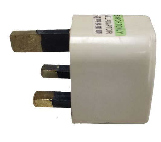 Electx Electrical Supply Universal Travel Adaptor to Type G Plug with three rectangular prongs