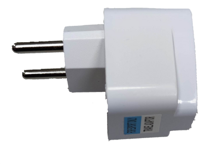 White universal travel adaptor type C plug with two round pins from China