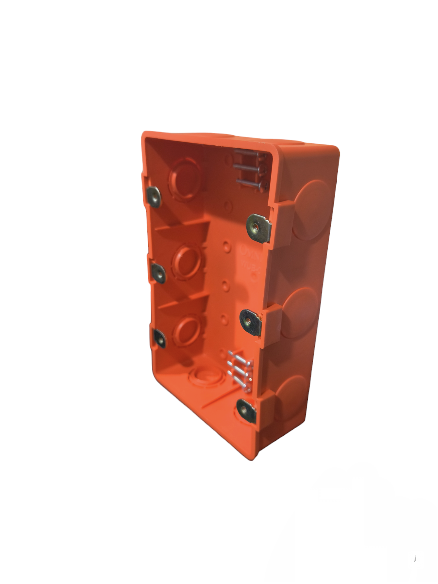 Omni Utility Box for 9 Gang Wiring Devices in orange for electrical circuitry and parts