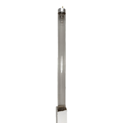 Tubular light bulb on a white background