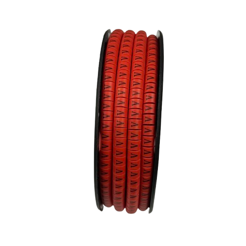 Grippes cable management spool with V Marker Red 2.6mm to 4.2mm for organized wiring