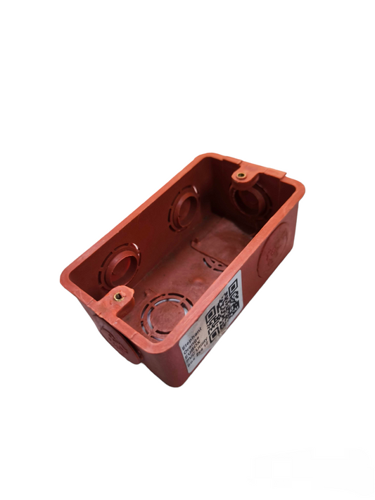 Elephant electrical wiring junction box in red for safe circuit connections