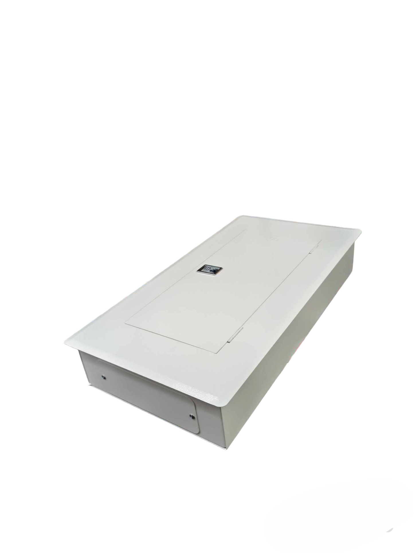 Himel & Koten 100A 3 phase panel board electrical circuitry component in white metal enclosure