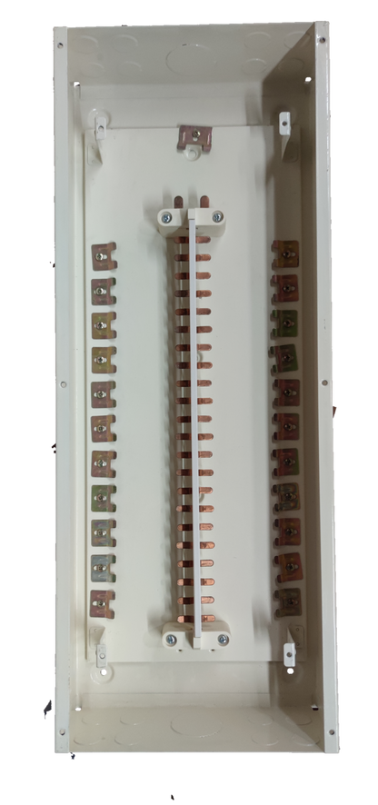 Chint 100A panel board 2 pole electrical circuitry part with metal connectors in white casing