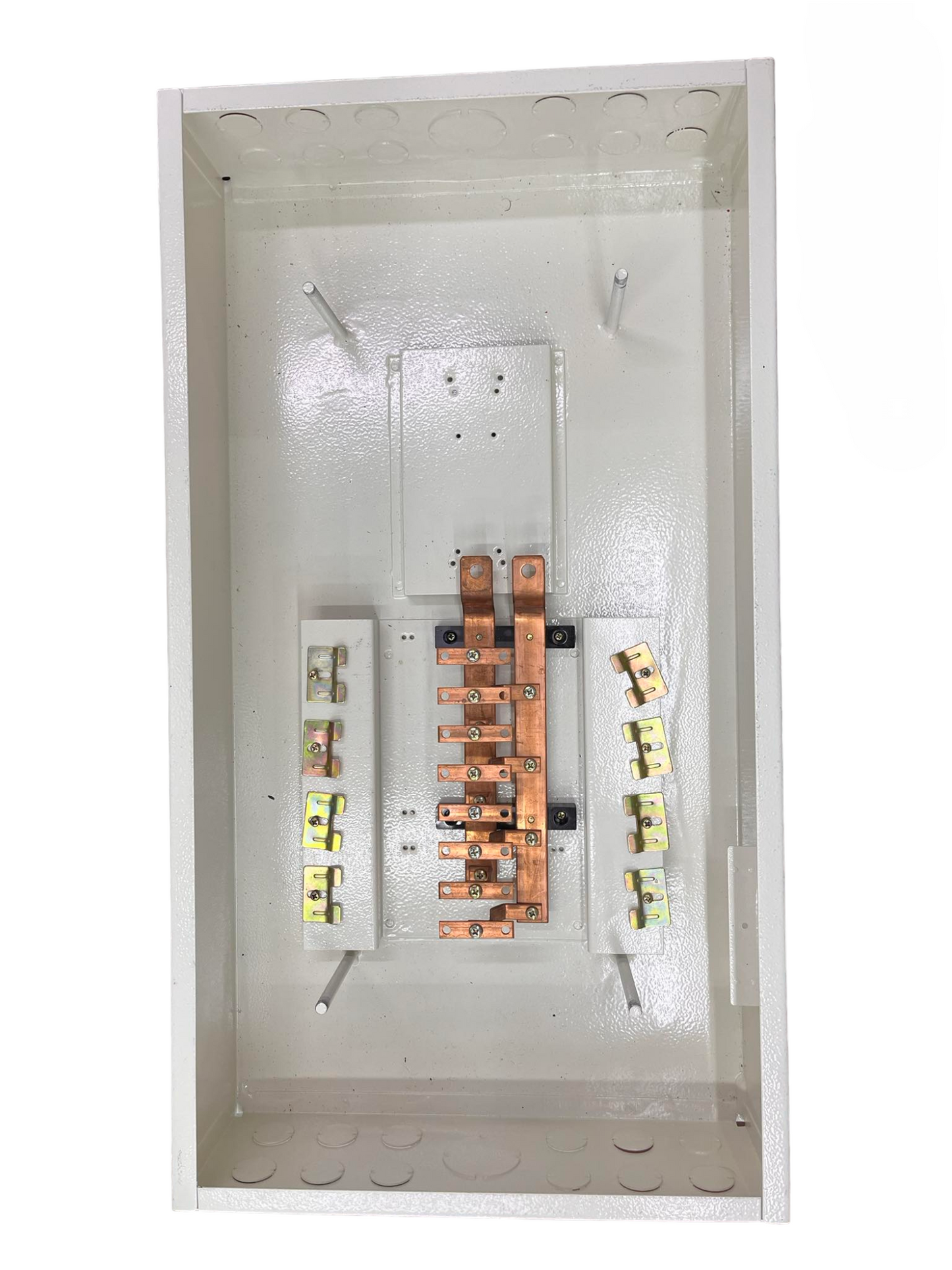 Koten and Taiyou 200A panel board with circuit breakers featuring copper bus bars and mounting frame