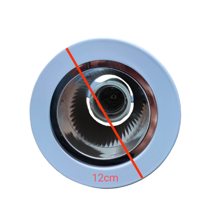 Biglite 3 inch downlight fixture E27 white ceiling light with reflective interior and 12cm diameter