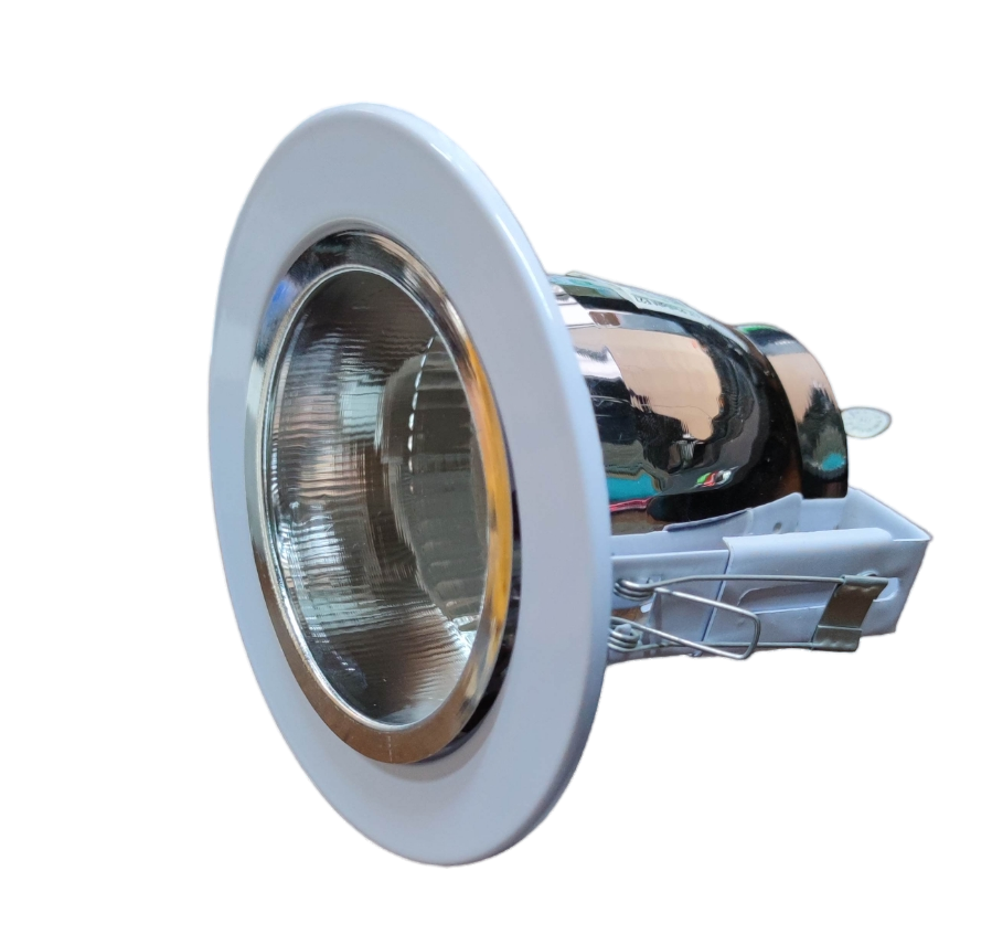 Biglite 3 inch downlight fixture E27 white recessed ceiling light with reflective interior