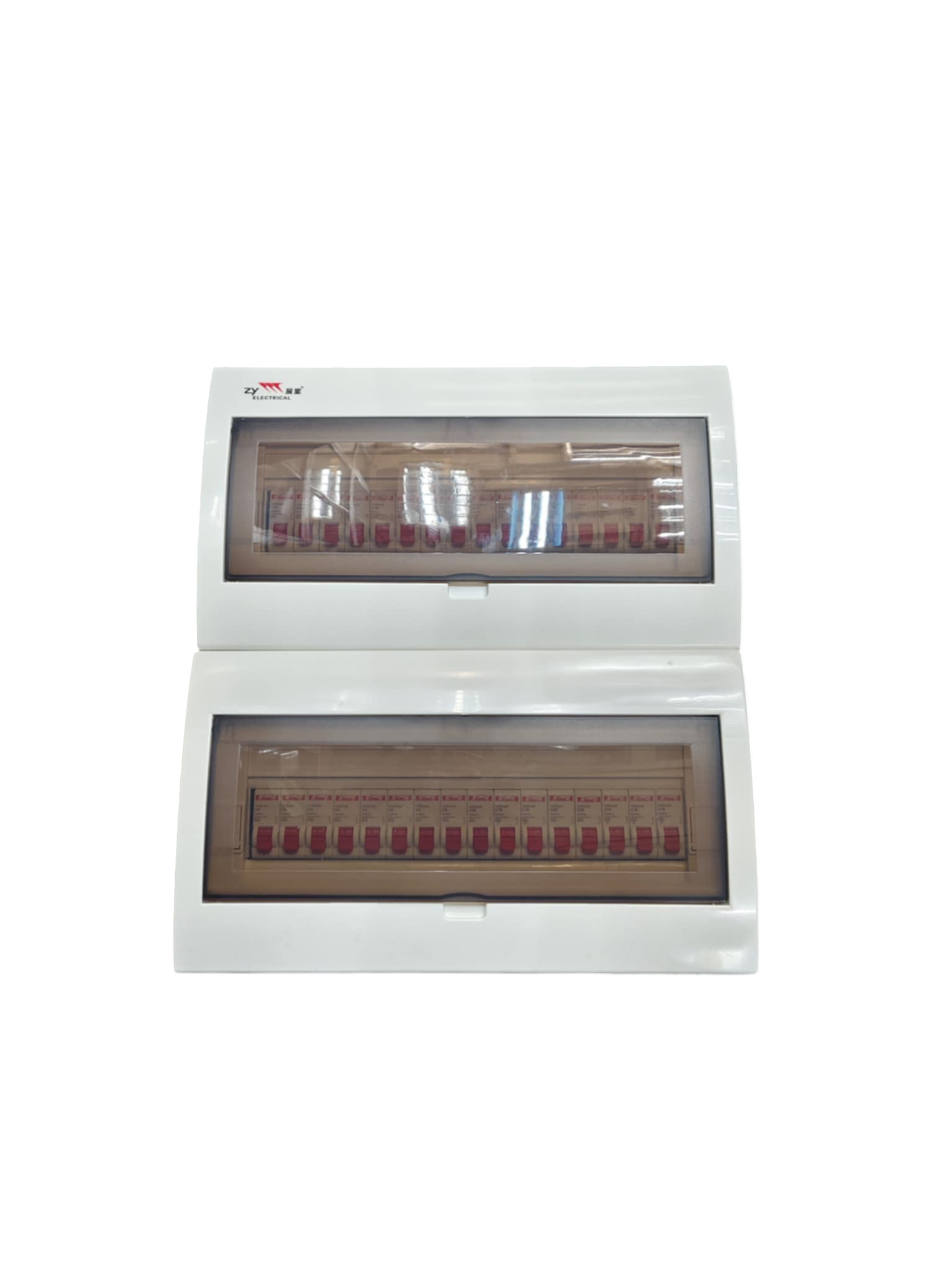 Himel and ZY 50A 1Pole Main with 31 Branches 1Pole electrical circuit breaker panel in white casing