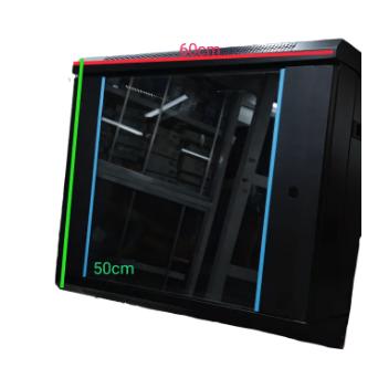 Electx PC Case with Glass Side Panel, Dimensions 60cm x 50cm for Optimal Cooling and Visibility