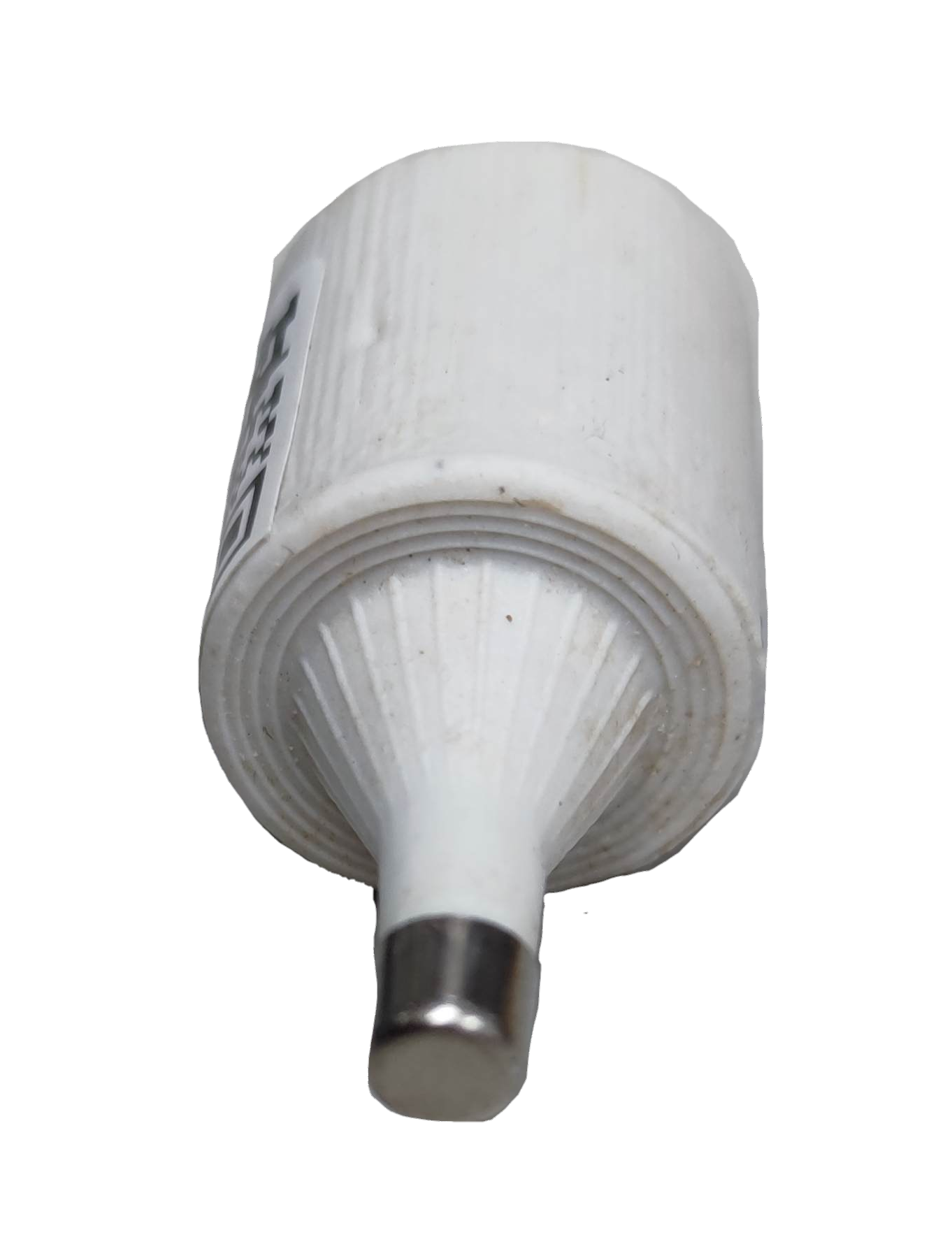 Ceramic Fuse 2A 500V E27 Socket electrical component white with metal tip for circuitry