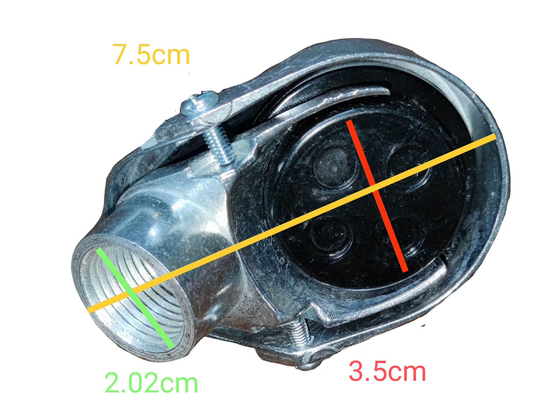 Royu Entrance Cap 20mm Thread Type metal electrical conduit fitting with locking mechanism