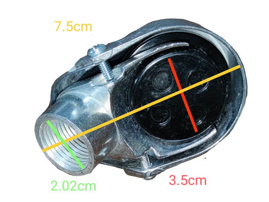 Royu Entrance Cap 20mm Thread Type metal electrical conduit fitting with locking mechanism
