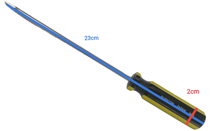 Rubicon Flat Head Screw Driver 902 150mm-5mm with ergonomic handle and long metal shaft