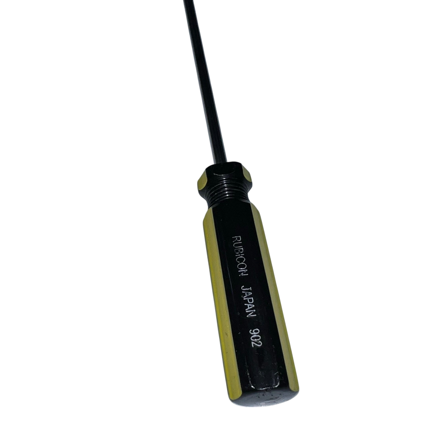Rubicon Flat Head Screw Driver 902 150mm-5mm with black and yellow handle for precise hand tool use