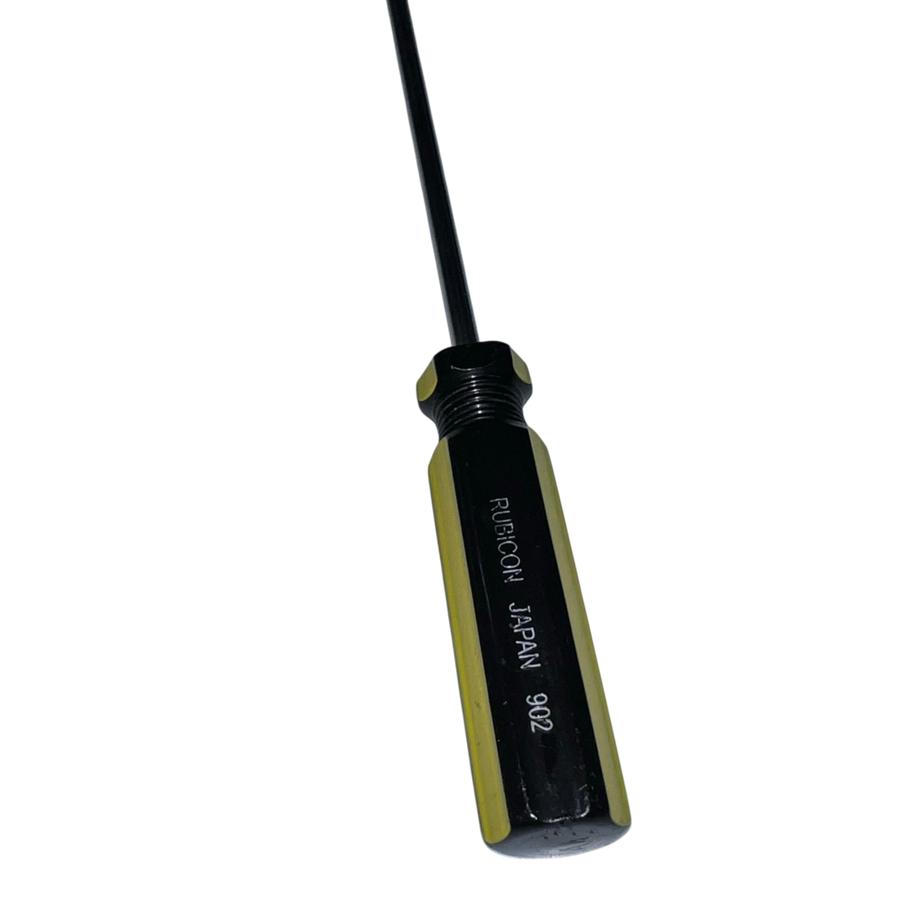 Rubicon Flat Head Screw Driver 902 150mm-5mm with black and yellow handle for precise hand tool use