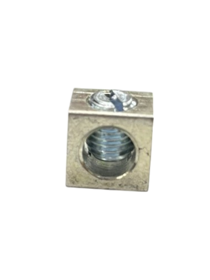Electx Electrical Supply cube mechanical lug with screw clamp and threaded hole Mechanical Lugs 1 Hole 14mm AWG 6