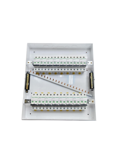 Schneider and ZY Panel Board 50A 2 Pole Main Miniature electrical circuit breaker panel in white