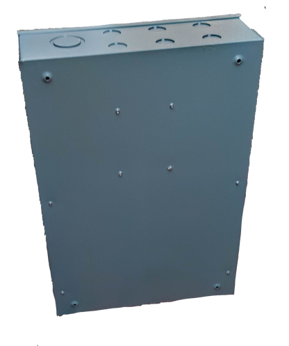 Electx Electrical Supply Panel Board TQD Main 2 Pole 8 Branches in gray metal enclosure