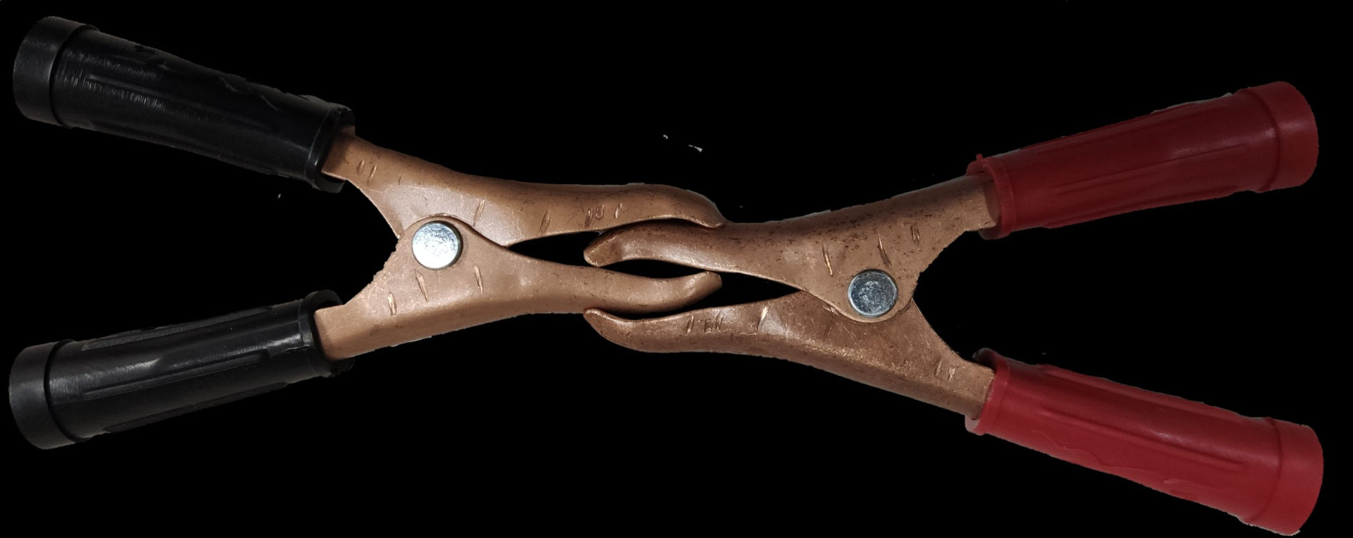 Panther battery clip 25 amp with copper grips and color-coded handles for easy use