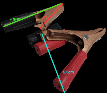 Panther battery clip 25 amp with sturdy metal jaws and insulated rubber grips for secure connections