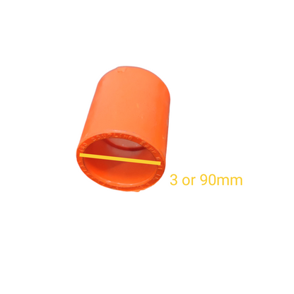 Atlanta PVC Coupling for Electrical Pipe 90mm orange connector for pipe joining