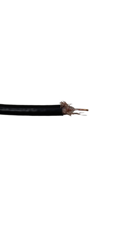Swan RG58 Coaxial Cable Solid Middle wire with black insulation and copper conductor exposed