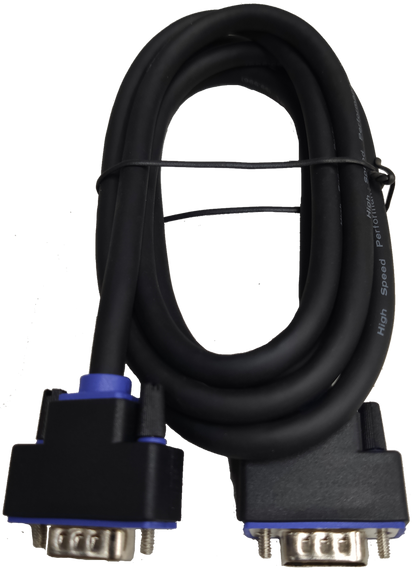 Grippes VGA Cable 1.5 Meters Male to Male with black connectors and durable cable design