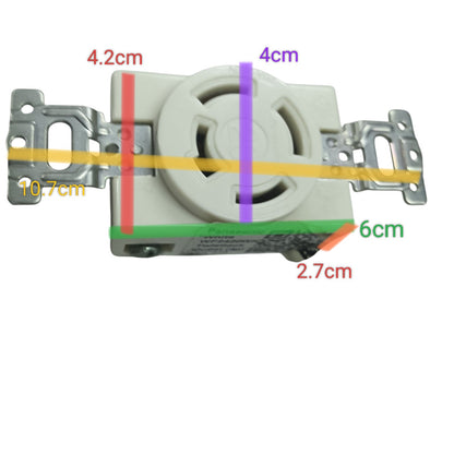 Panasonic 20A Twist Lock Outlet 3P+E (4P) 250V (ML-3) WF2420 Twistlock Outlet 20A 3P+E (4P)
