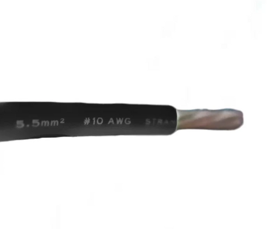 Duraflex 5.5mm THHN AWG 10/7 THWN Black- Per Meter