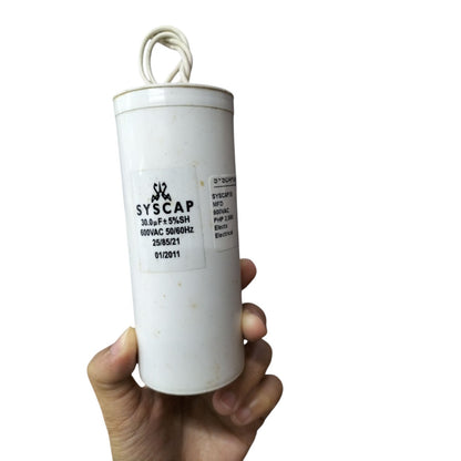 Syscap Motor Running Capacitor 30MFD 600V AC, SYSCAP 30uF 600V AC