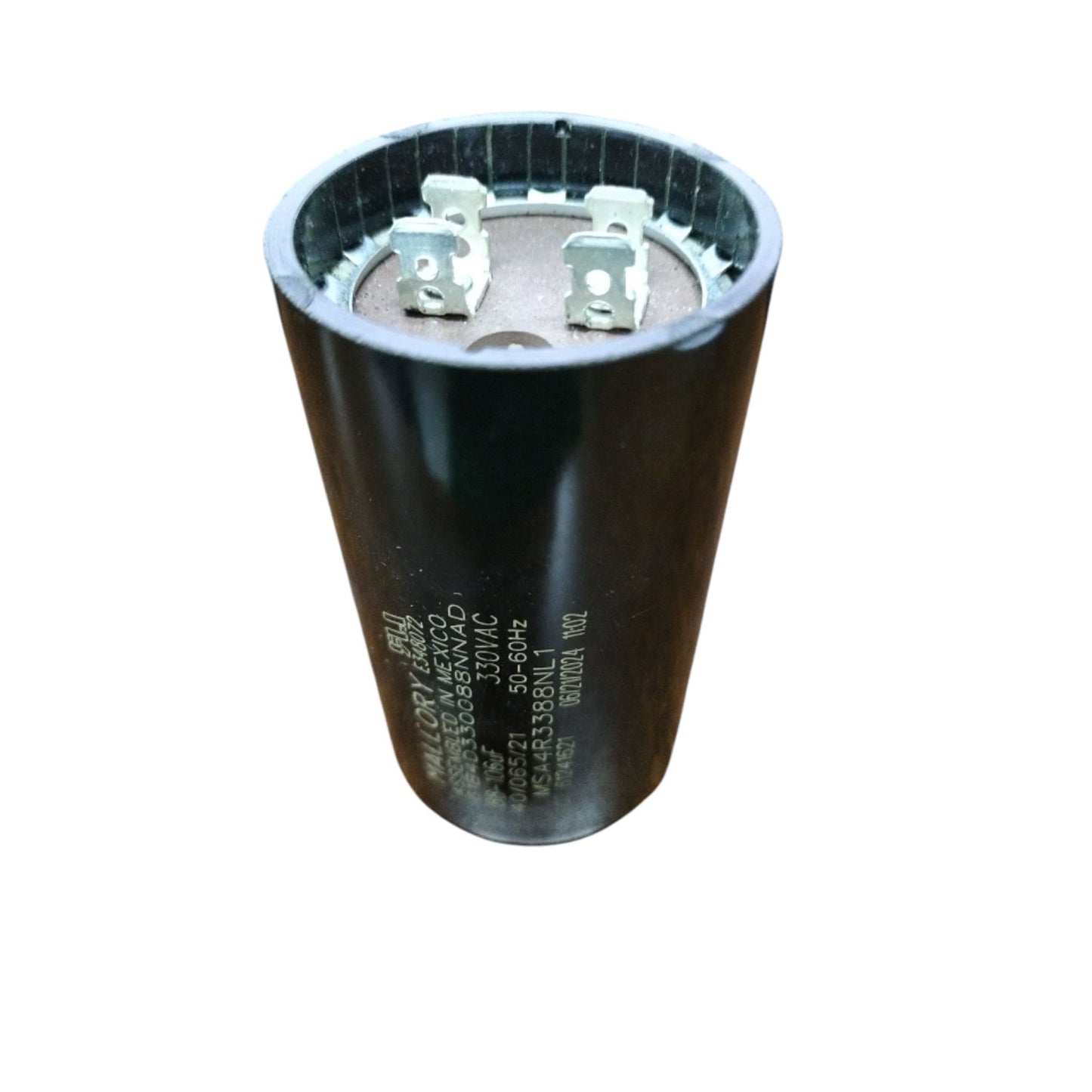Mallory Motor Starting Capacitor 88 to 106UF 330 VAC