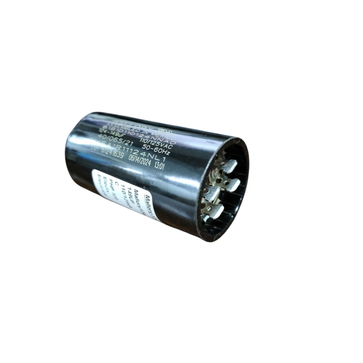 Mallory Motor Starting Capacitor 124-149UF 110-125V, Capacitor 124-149MFD