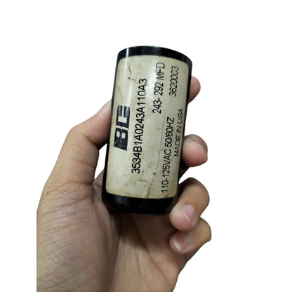 Motor Starting Capacito 243-292UF BC, 125V AC Capacitor 243-292MFD