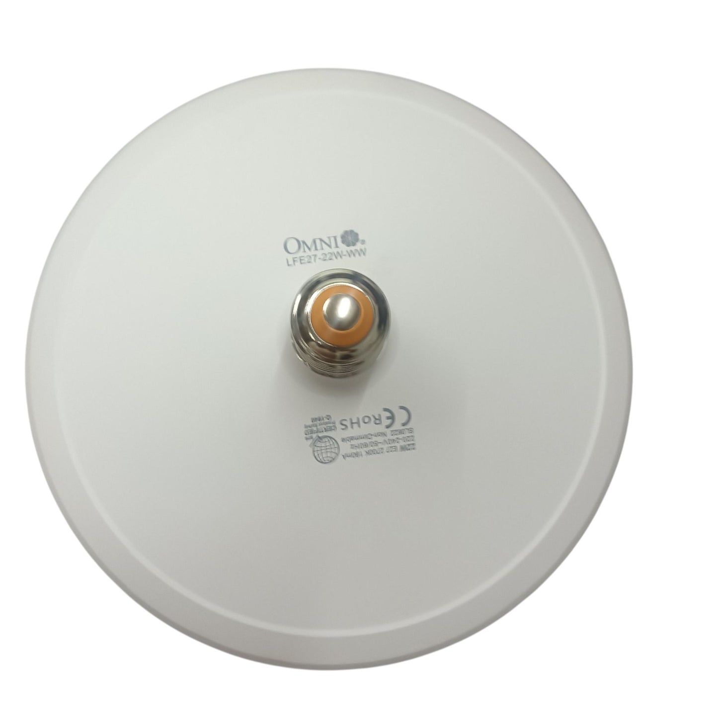 Omni 22W LED Flat Lamp 220V E27 2700K Warm White LFE27-22W-WW