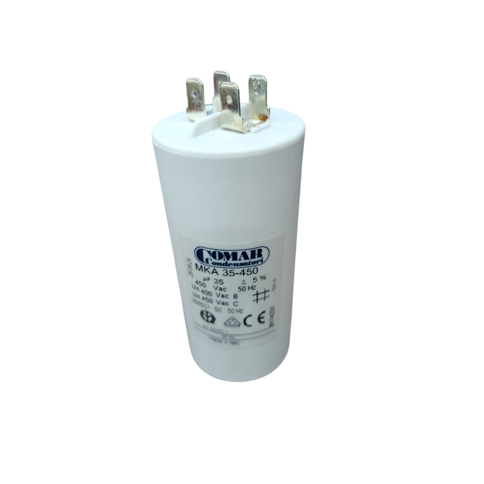 Comar, Motor Running Capacitor 35MFD 450V AC, Running Capacitor 35uF 450V