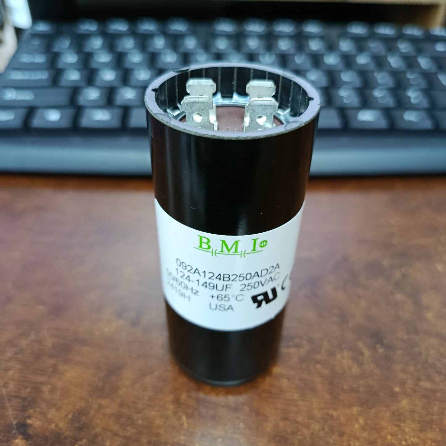 BMI Motor Starting Capacitor 124-149UF 250V AC, Capacitor 124-149MFD 250V