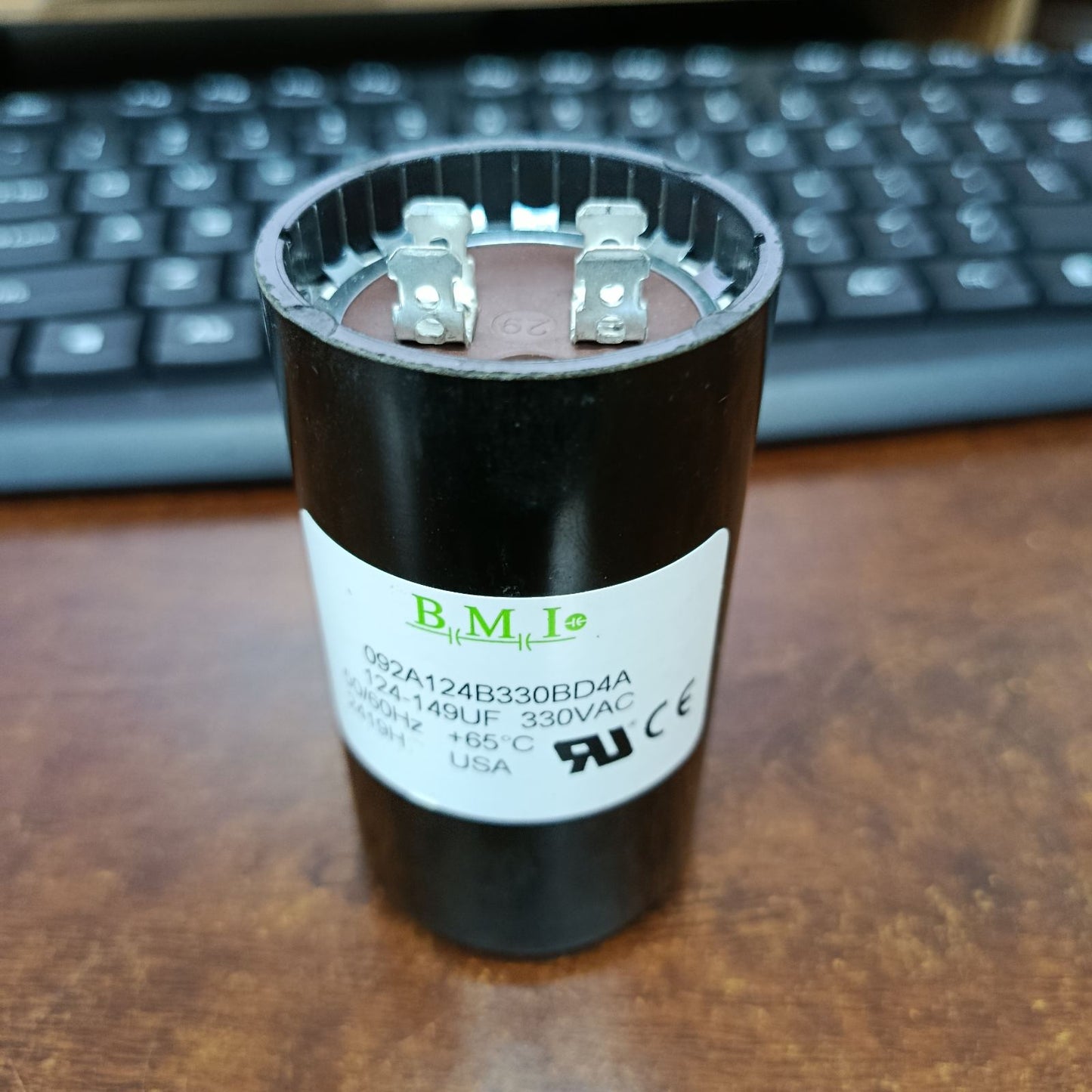 BMI Motor Starting Capacitor 124-149UF 330V AC, Capacitor 124-149MFD