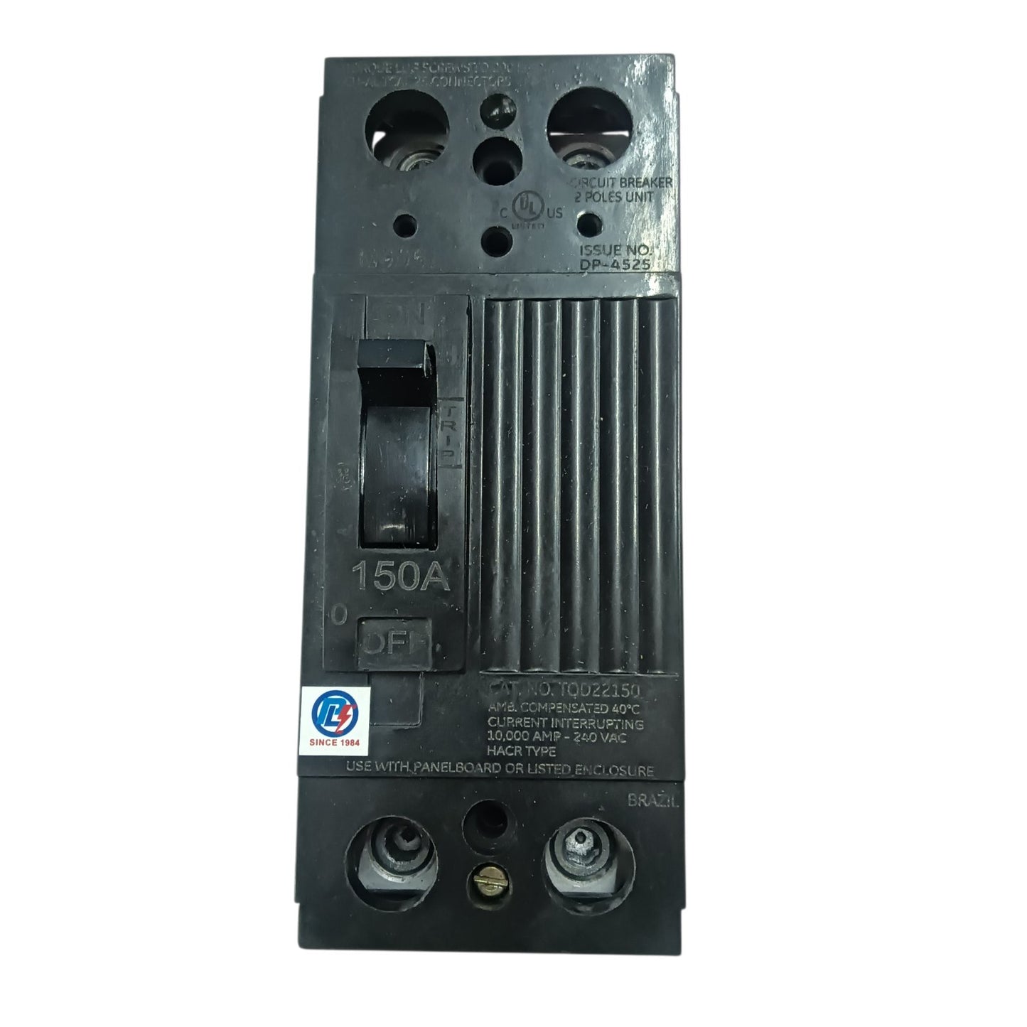 GE 150A Circuit Breaker 2 Pole Single Phase Commercial Type MCCB , 150A 2P TQD TQD22150