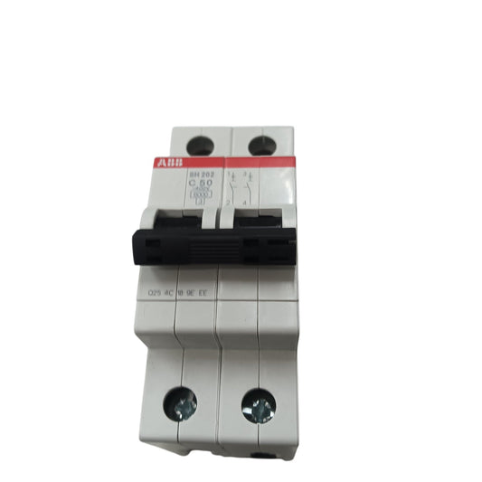 ABB MCB Miniature Circuit Breaker  50A 2  Pole 6 Kaic 220V SH202-C50