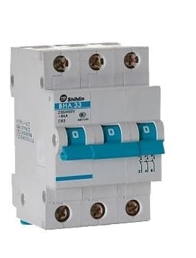 Shihlin Miniature Circuit Breaker 1A 3 Pole MCB 6 Kaic 230V BHA33C-1A